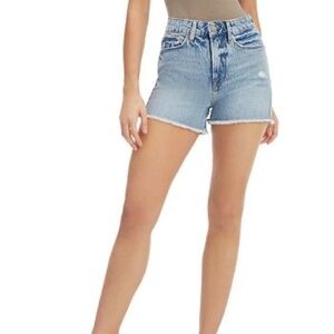 Good American Blue Cut Off Shorts 18